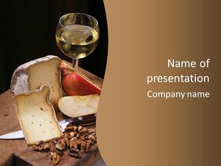 French Wine And Cheese PowerPoint Template