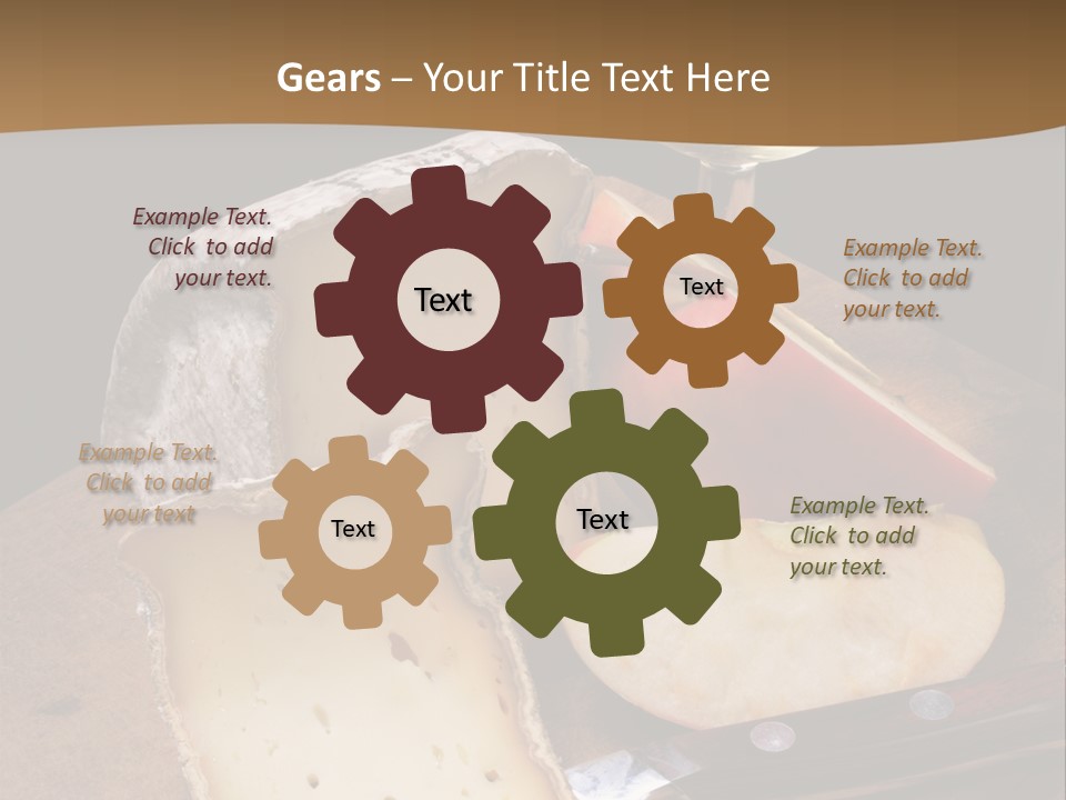 French Wine And Cheese PowerPoint Template