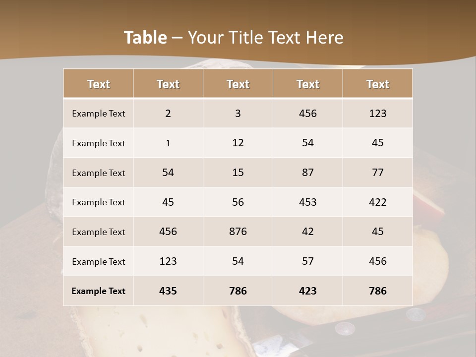 French Wine And Cheese PowerPoint Template