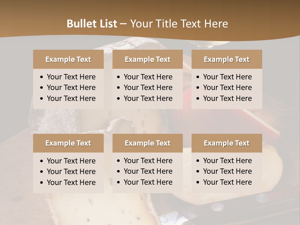 French Wine And Cheese PowerPoint Template