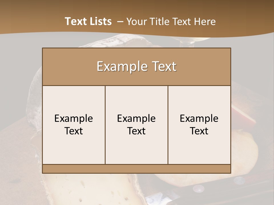 French Wine And Cheese PowerPoint Template