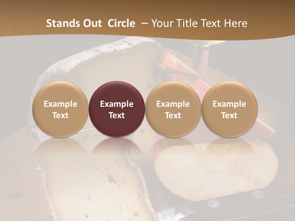 French Wine And Cheese PowerPoint Template