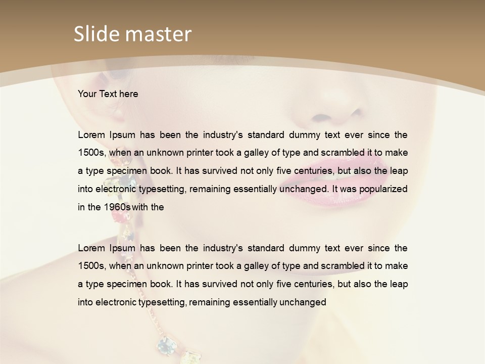 Seductive Smile PowerPoint Template