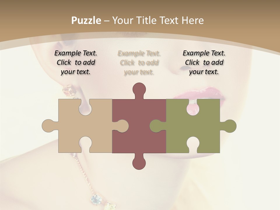 Seductive Smile PowerPoint Template