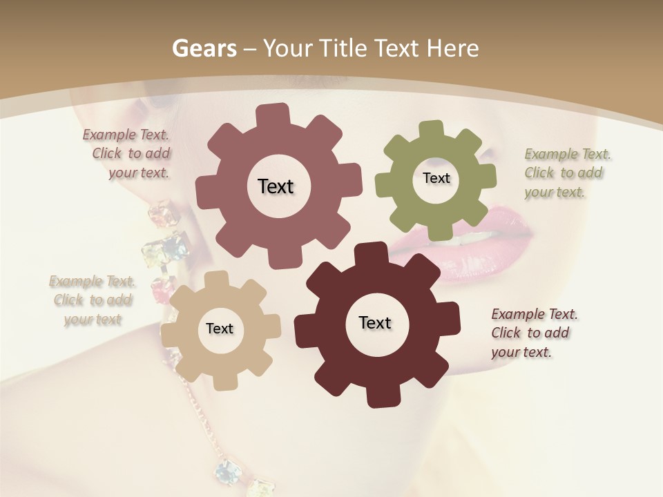 Seductive Smile PowerPoint Template