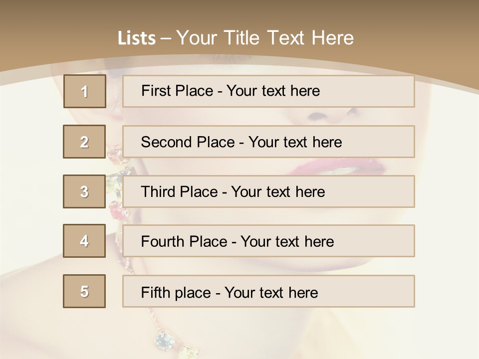 Seductive Smile PowerPoint Template