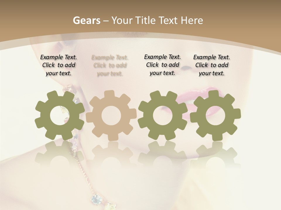 Seductive Smile PowerPoint Template