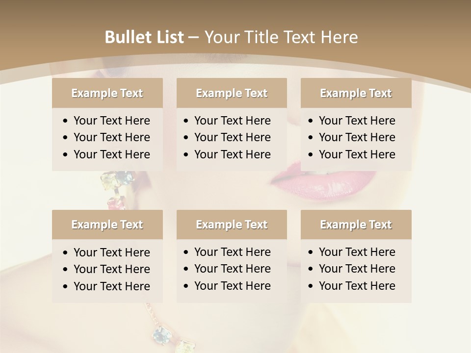 Seductive Smile PowerPoint Template