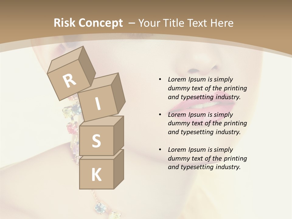 Seductive Smile PowerPoint Template