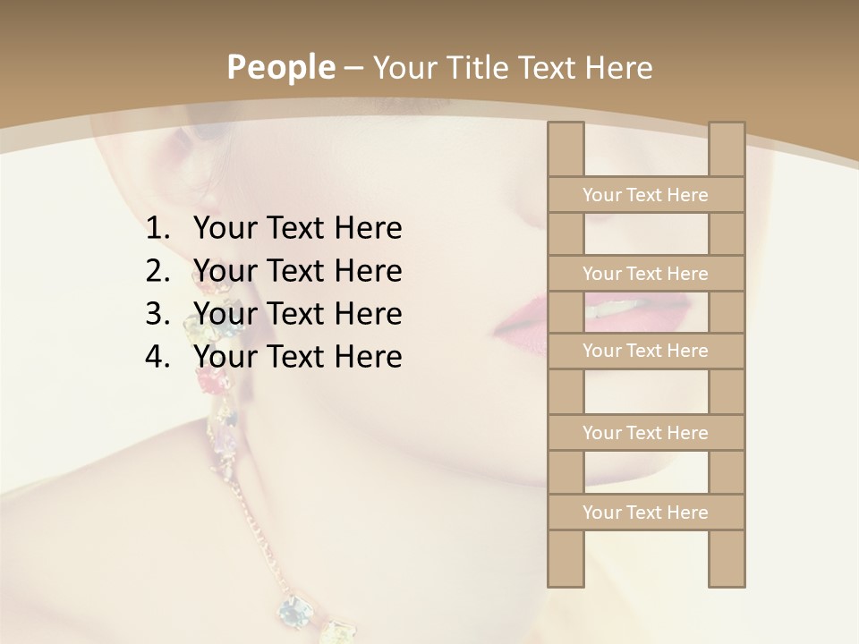 Seductive Smile PowerPoint Template