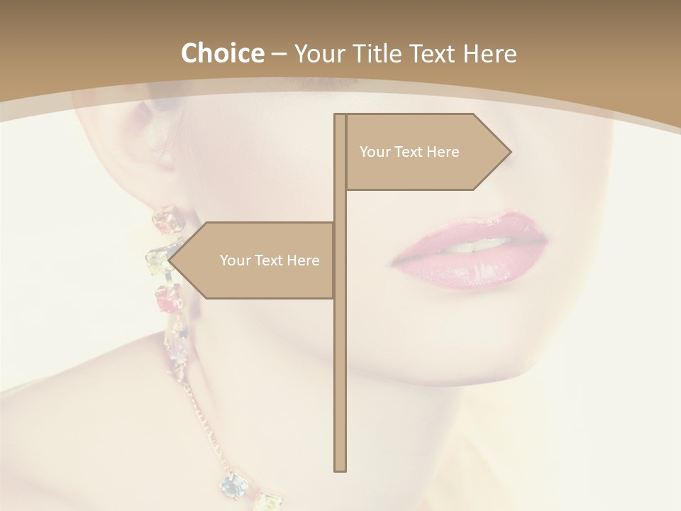 Seductive Smile PowerPoint Template