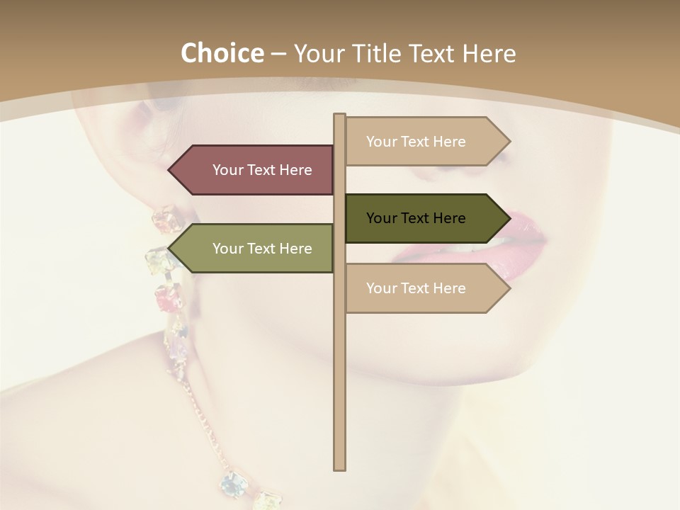 Seductive Smile PowerPoint Template