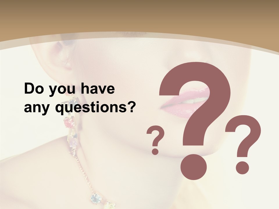 Seductive Smile PowerPoint Template