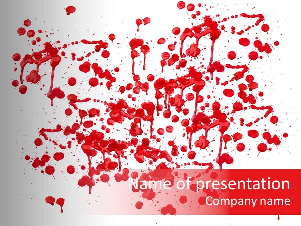 Paint Splashes PowerPoint Template