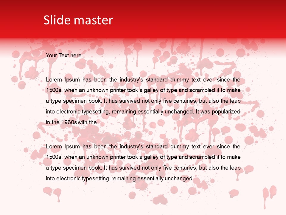 Paint Splashes PowerPoint Template
