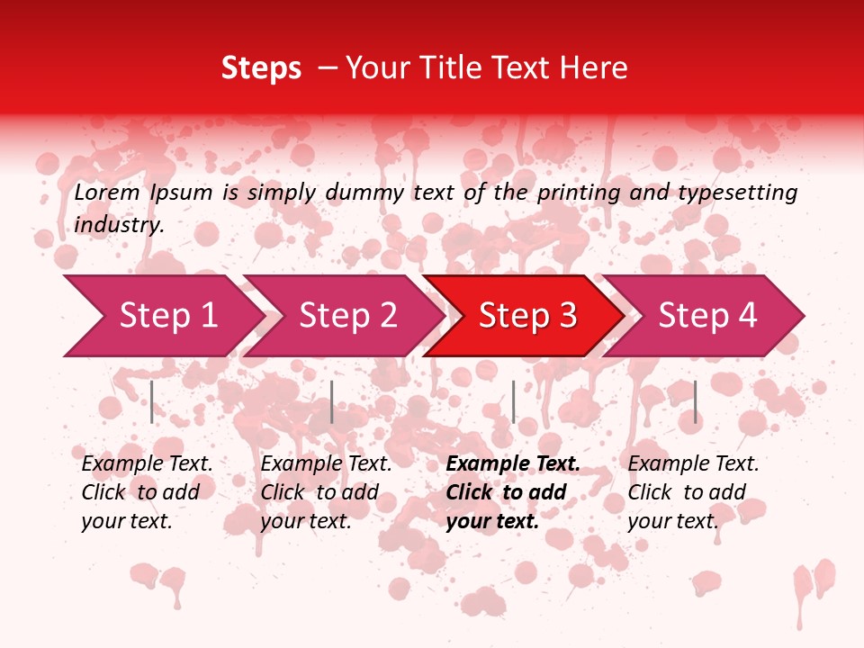 Paint Splashes PowerPoint Template