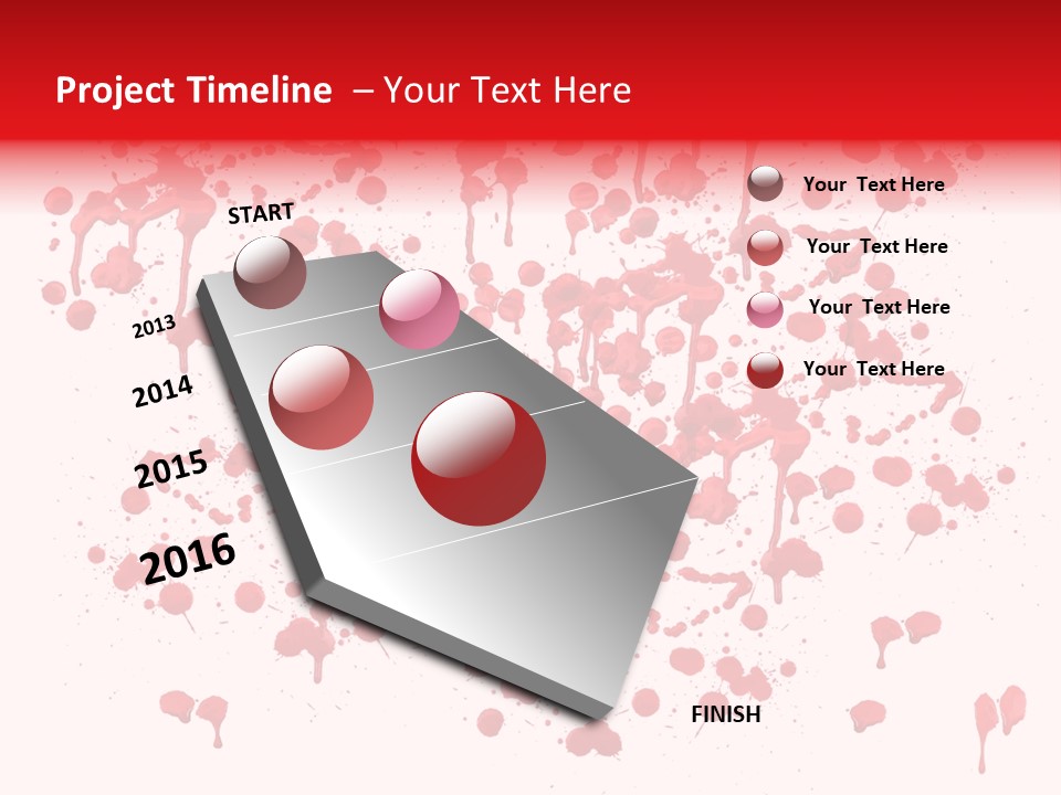 Paint Splashes PowerPoint Template