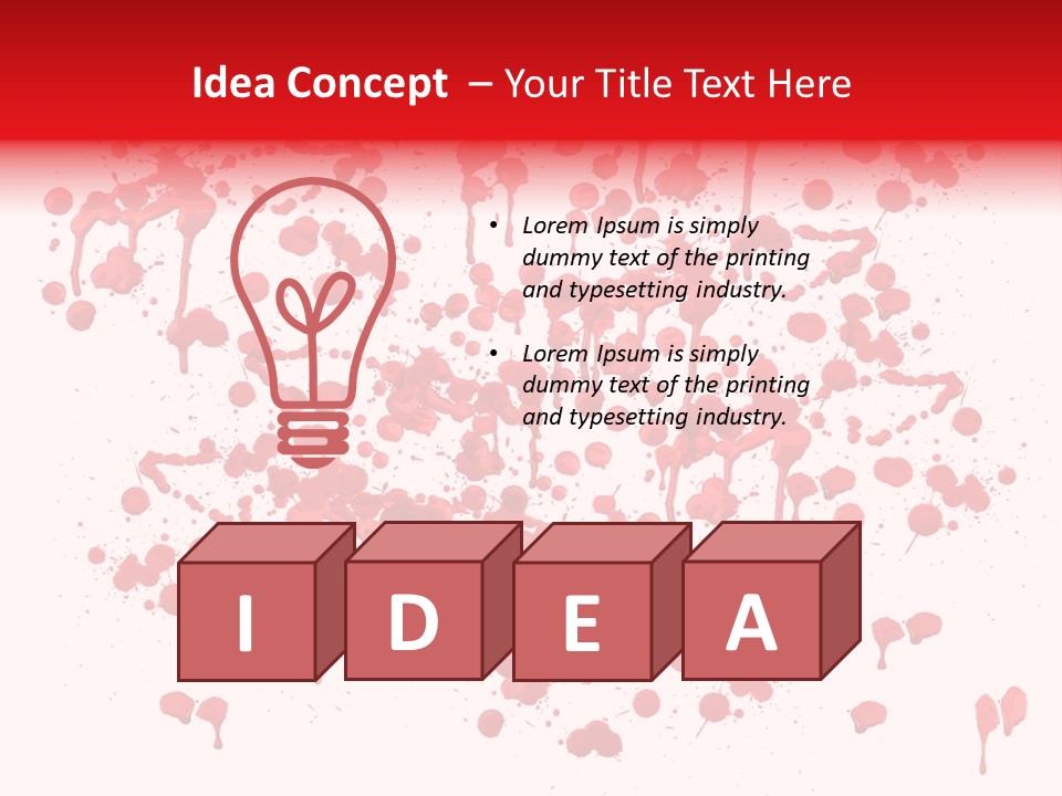 Paint Splashes PowerPoint Template