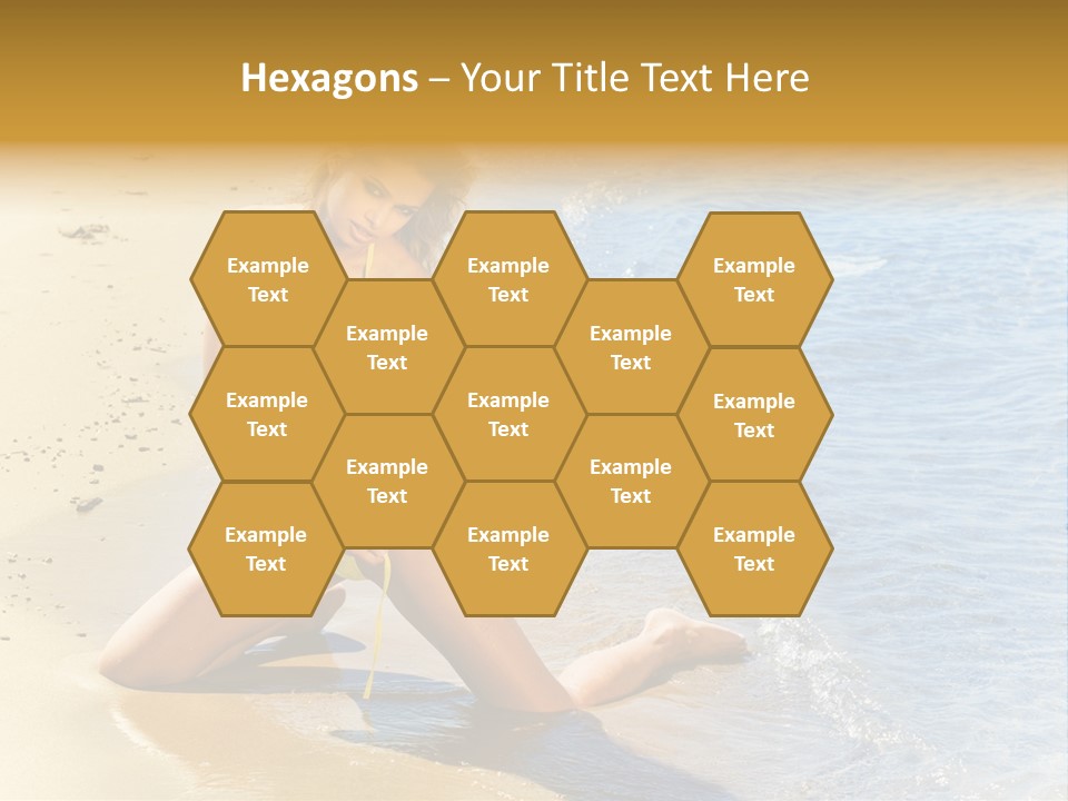 Beautiful Tanned Girls PowerPoint Template