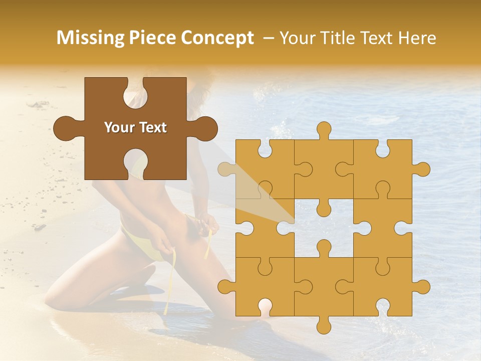 Beautiful Tanned Girls PowerPoint Template