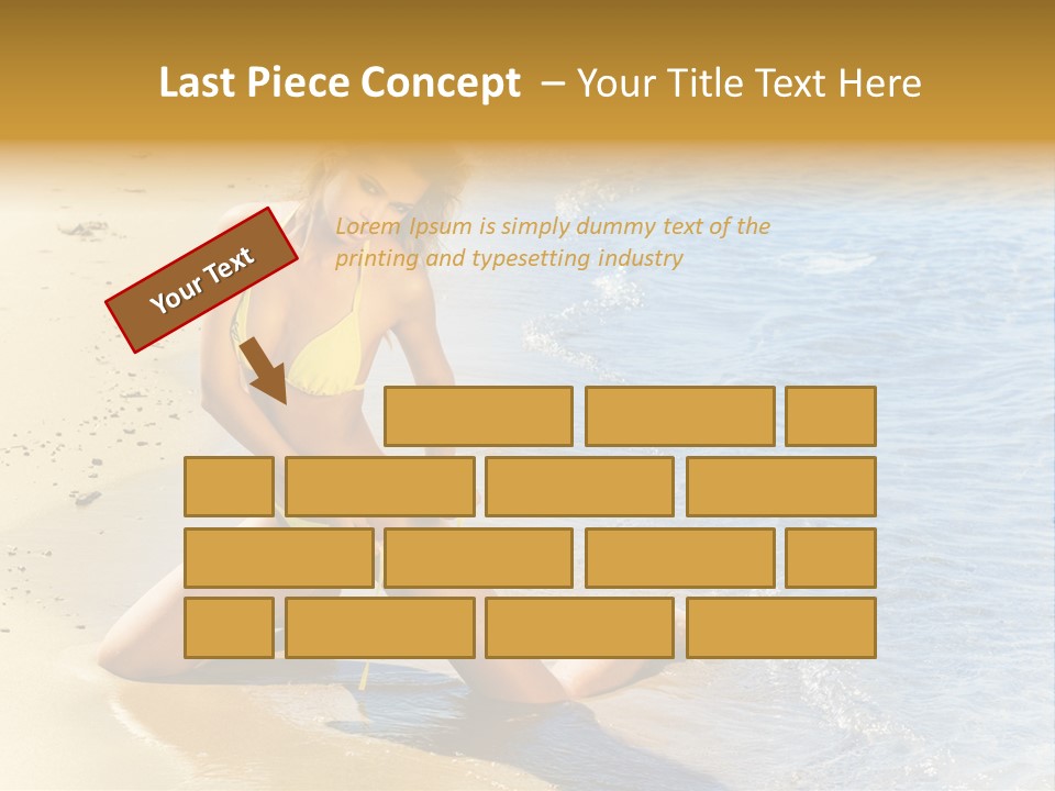Beautiful Tanned Girls PowerPoint Template
