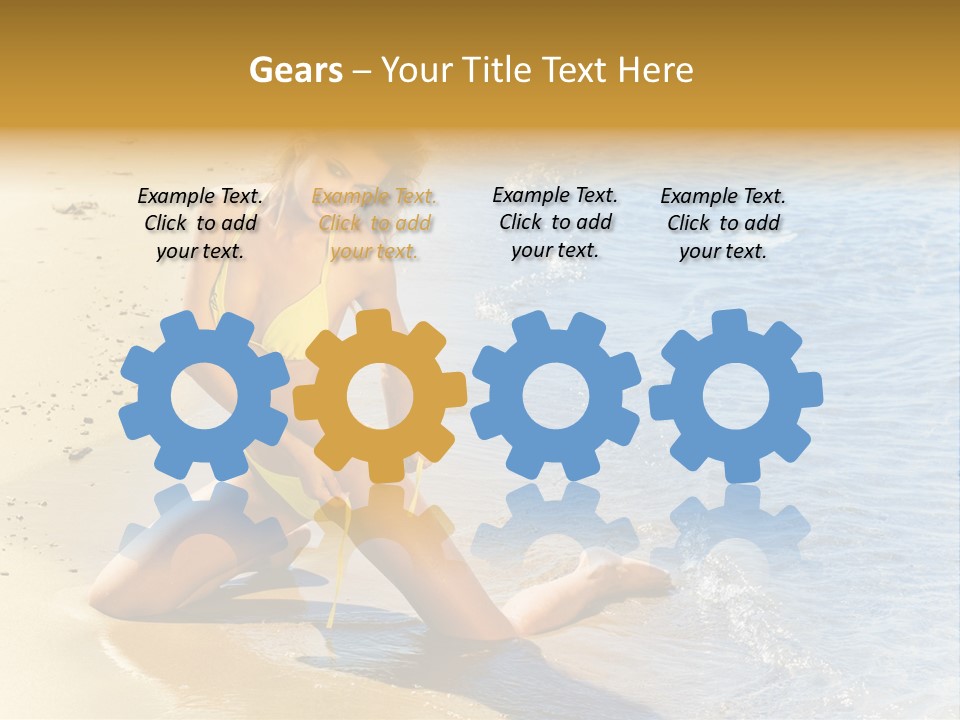 Beautiful Tanned Girls PowerPoint Template