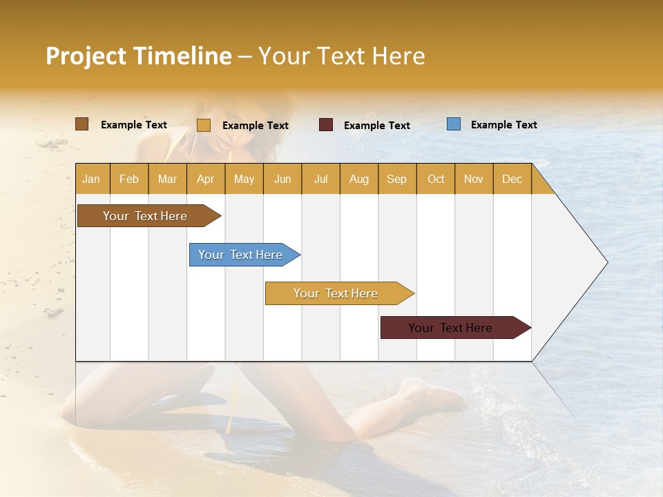 Beautiful Tanned Girls PowerPoint Template