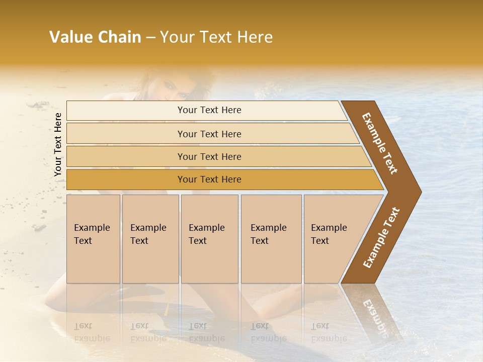 Beautiful Tanned Girls PowerPoint Template