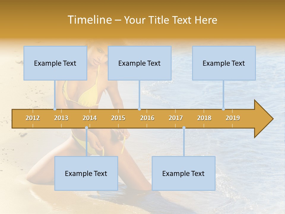 Beautiful Tanned Girls PowerPoint Template