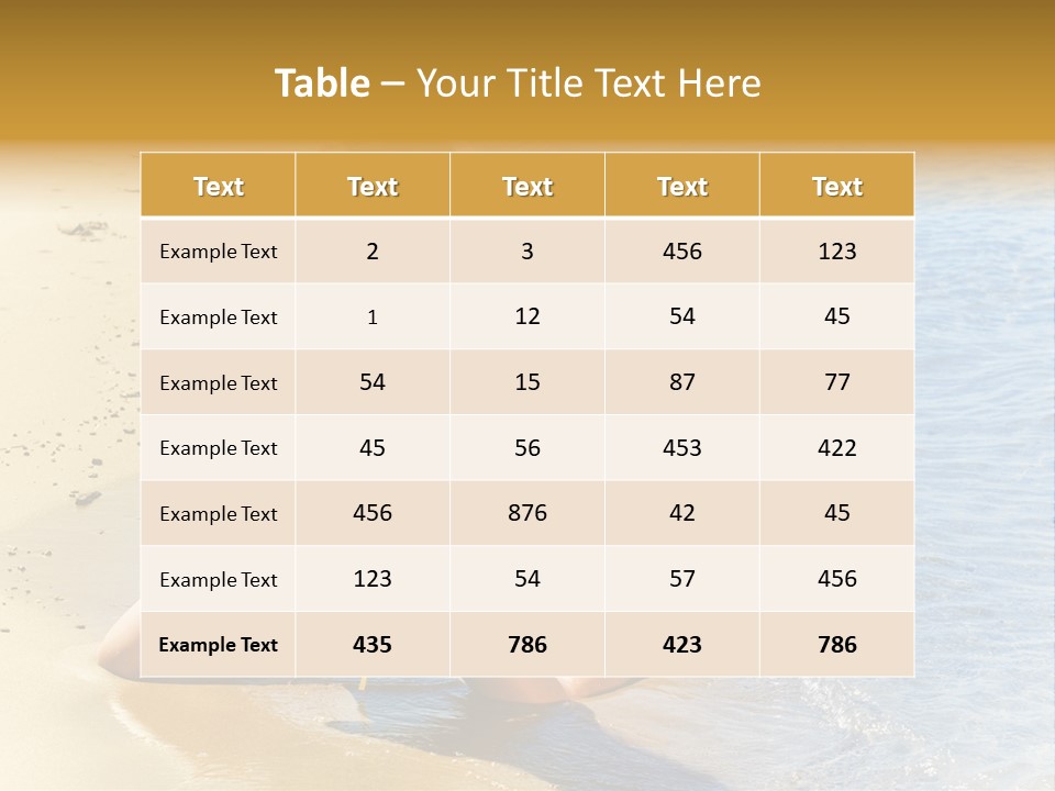 Beautiful Tanned Girls PowerPoint Template