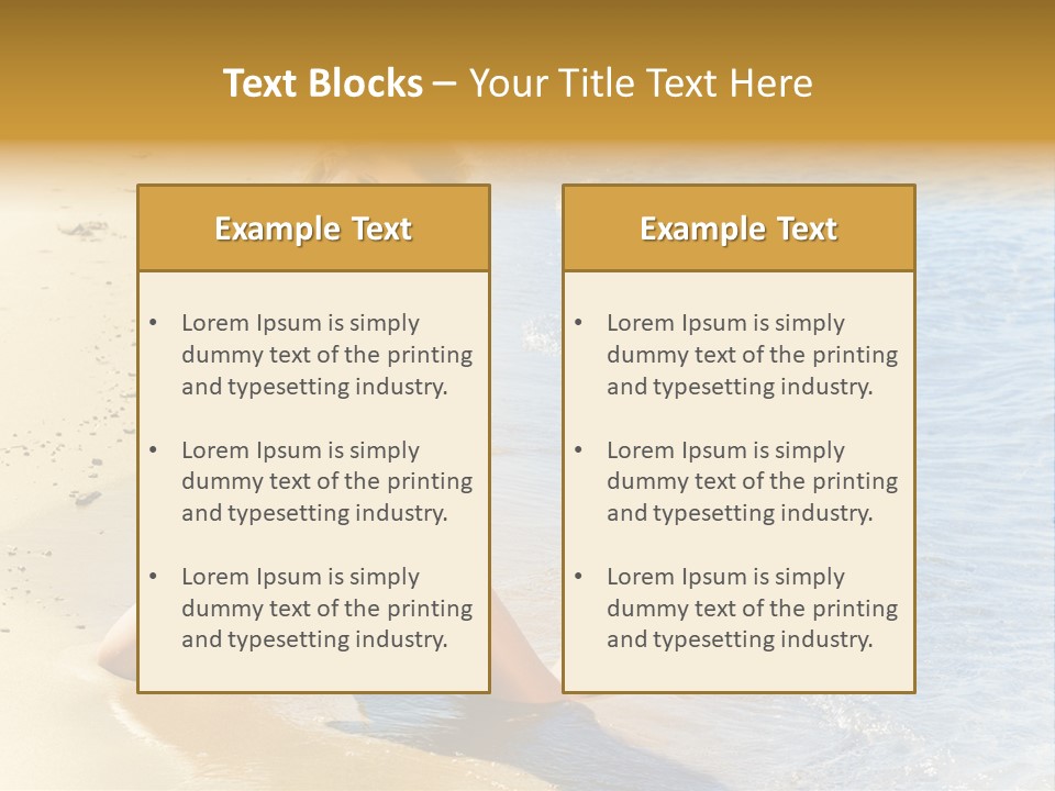 Beautiful Tanned Girls PowerPoint Template