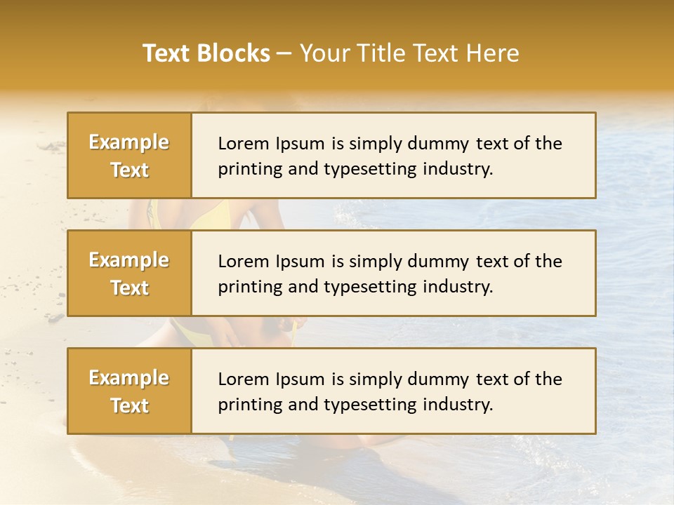 Beautiful Tanned Girls PowerPoint Template