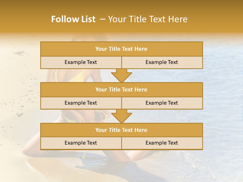 Beautiful Tanned Girls PowerPoint Template