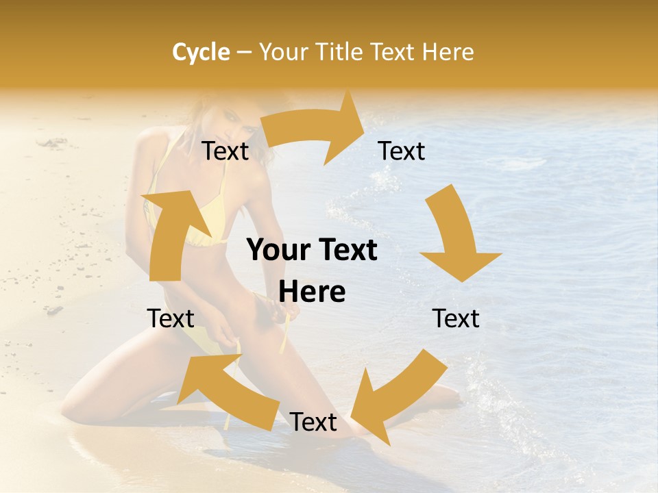 Beautiful Tanned Girls PowerPoint Template