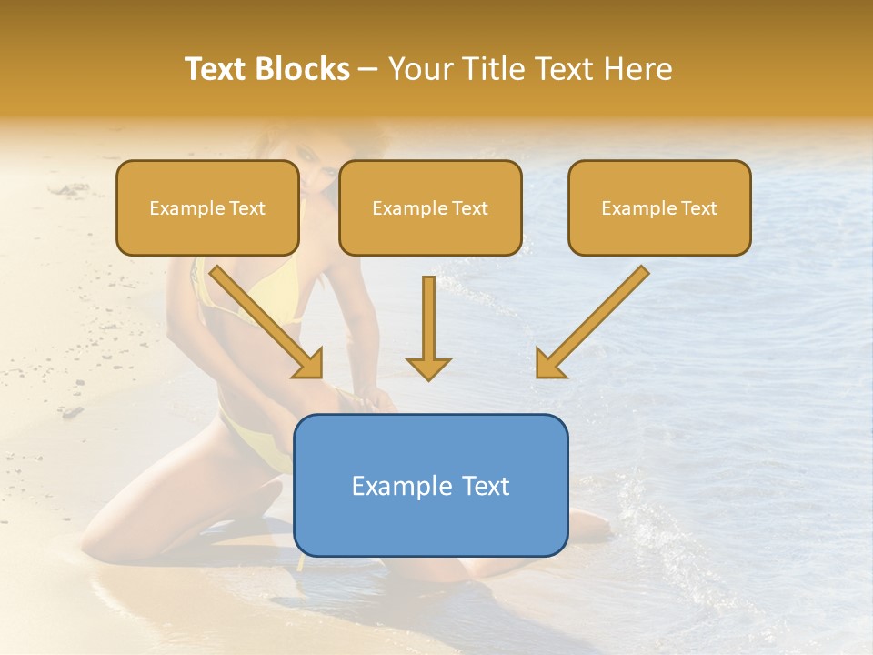 Beautiful Tanned Girls PowerPoint Template