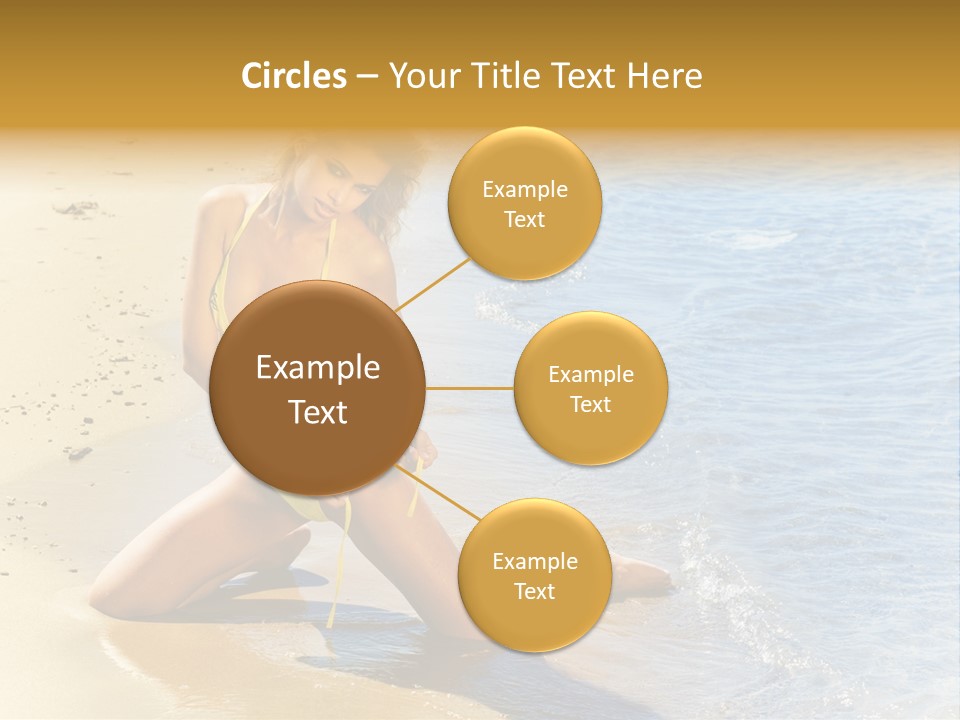 Beautiful Tanned Girls PowerPoint Template