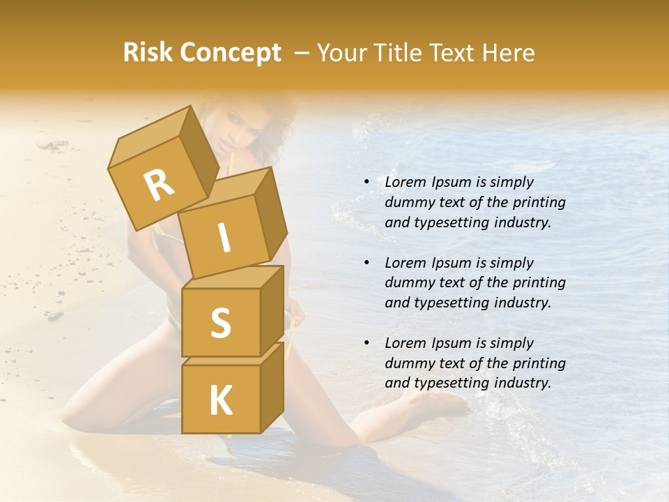 Beautiful Tanned Girls PowerPoint Template