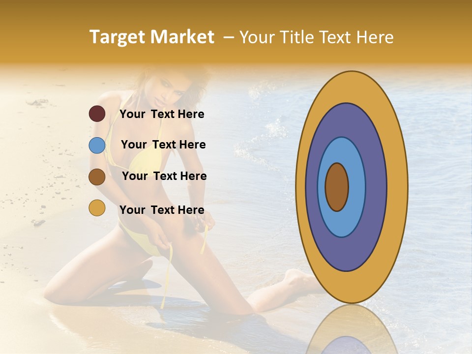 Beautiful Tanned Girls PowerPoint Template