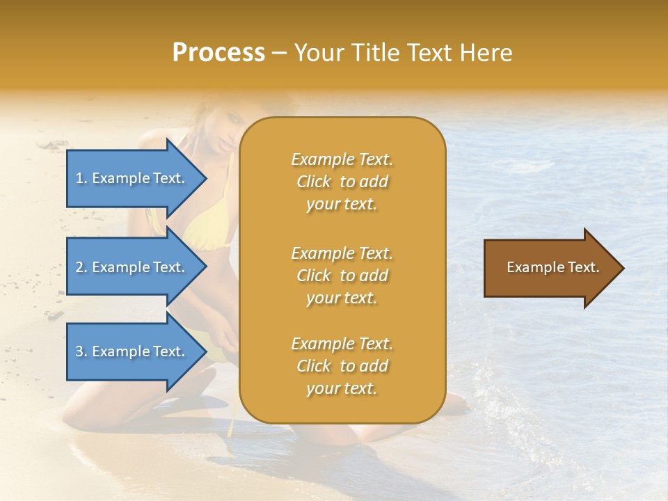 Beautiful Tanned Girls PowerPoint Template