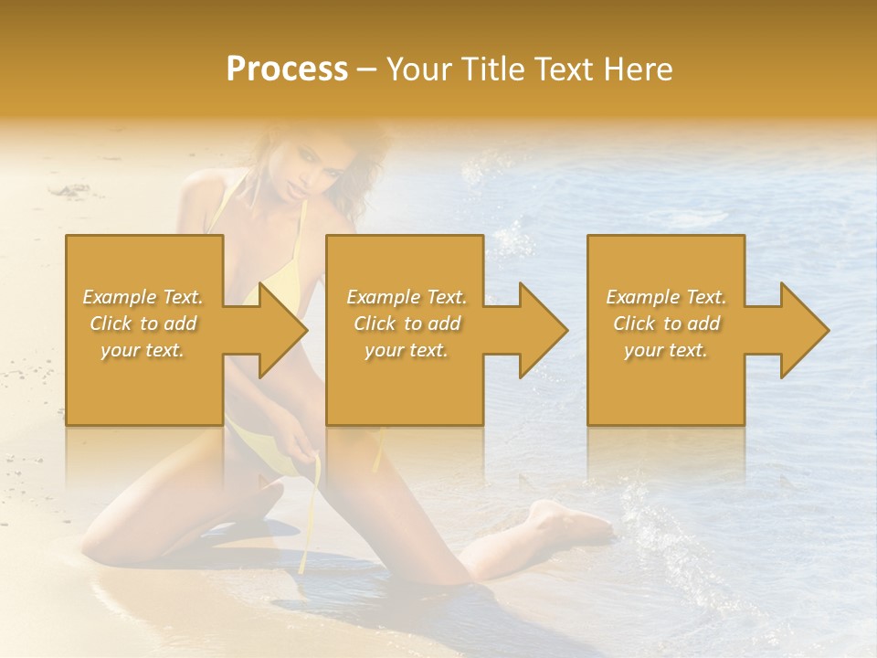 Beautiful Tanned Girls PowerPoint Template