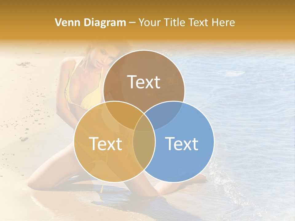 Beautiful Tanned Girls PowerPoint Template