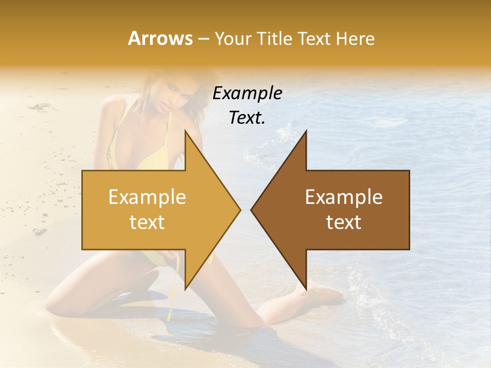 Beautiful Tanned Girls PowerPoint Template