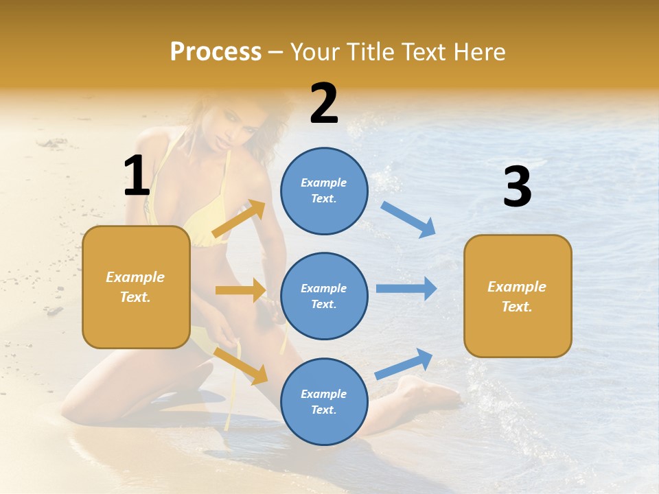 Beautiful Tanned Girls PowerPoint Template