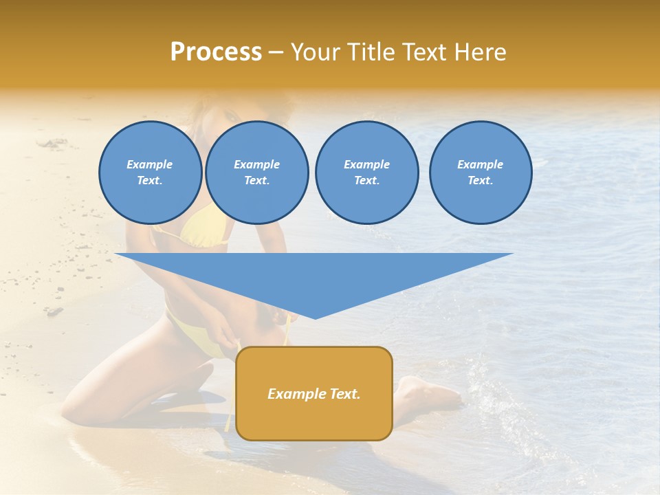 Beautiful Tanned Girls PowerPoint Template