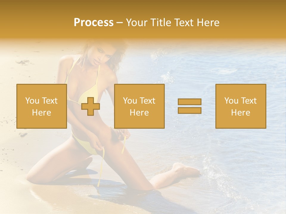 Beautiful Tanned Girls PowerPoint Template
