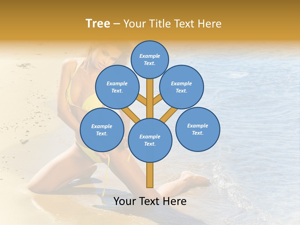 Beautiful Tanned Girls PowerPoint Template