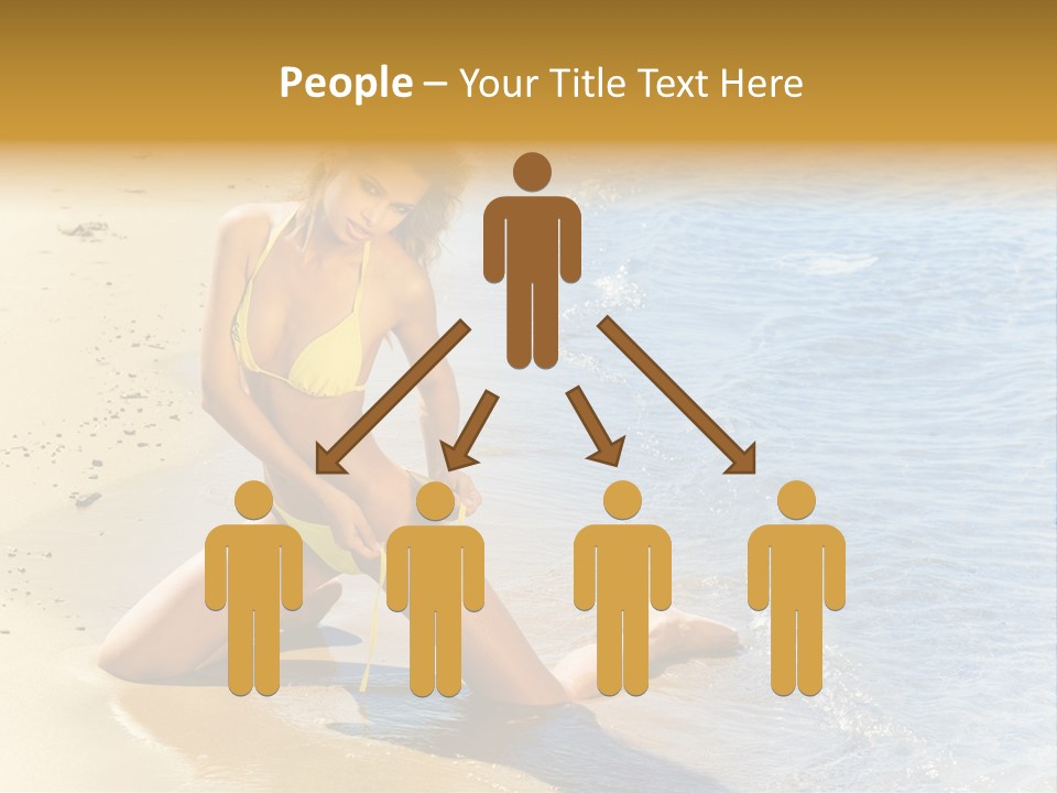 Beautiful Tanned Girls PowerPoint Template