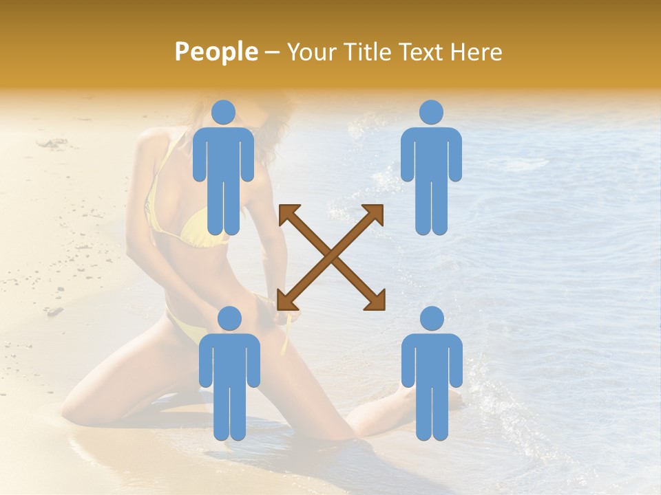 Beautiful Tanned Girls PowerPoint Template