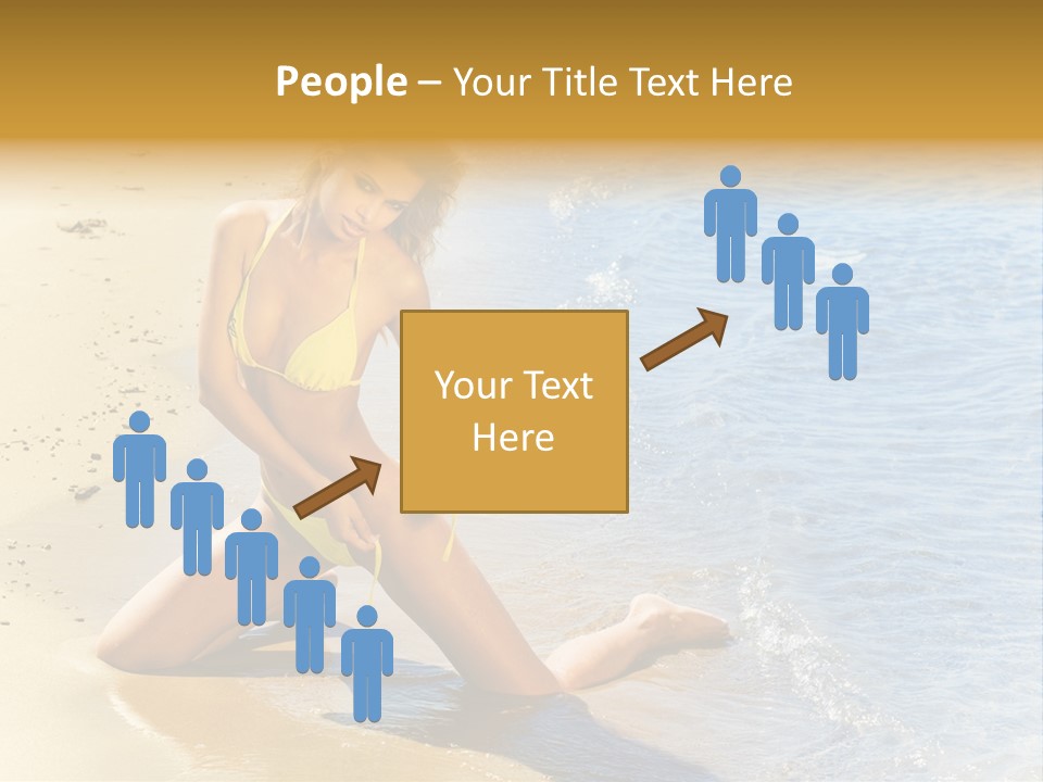 Beautiful Tanned Girls PowerPoint Template