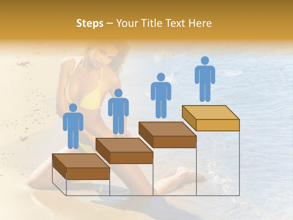 Beautiful Tanned Girls PowerPoint Template